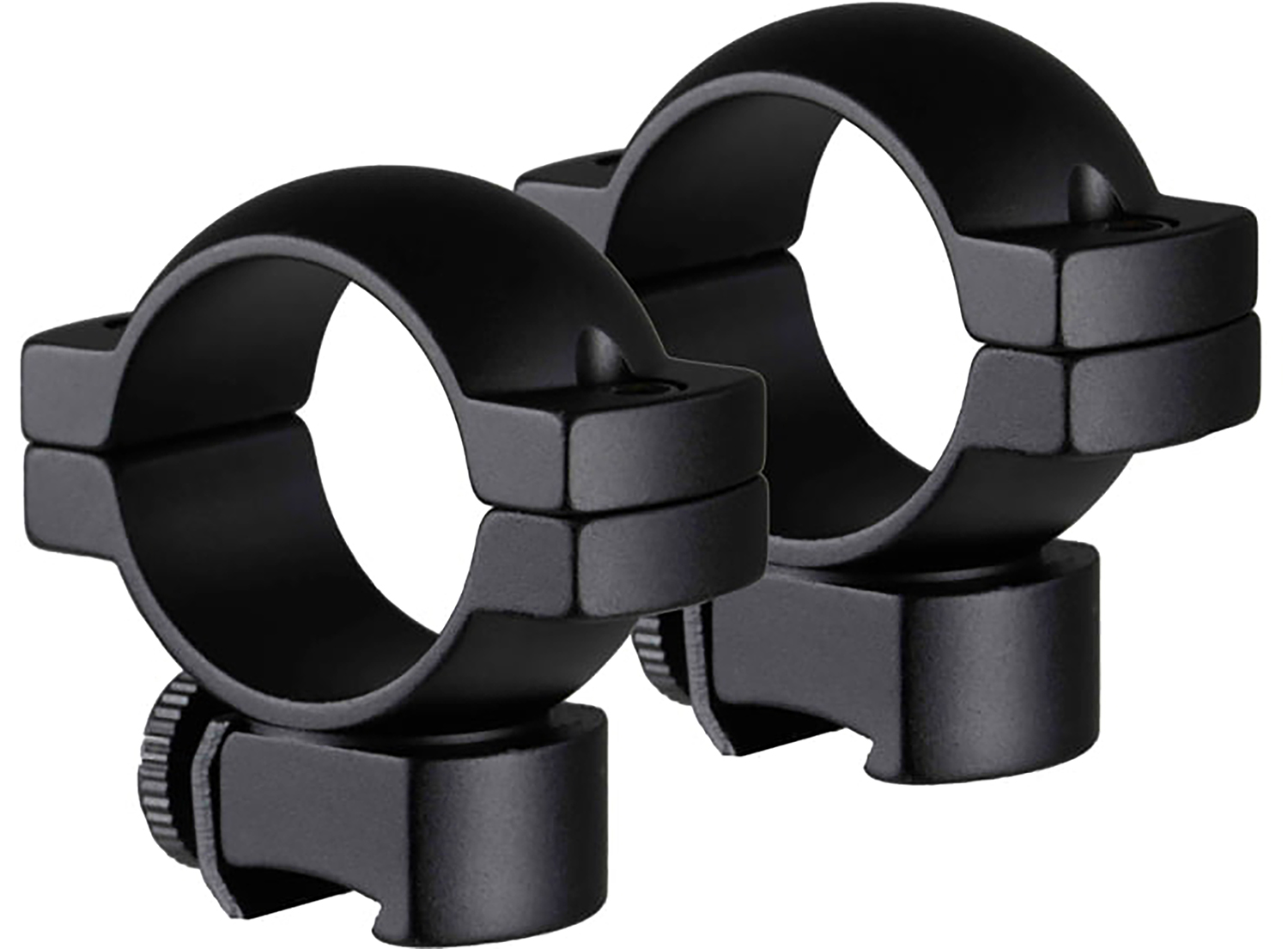 TruGlo Lightweight 1" Medium Scope Rings Matte Black