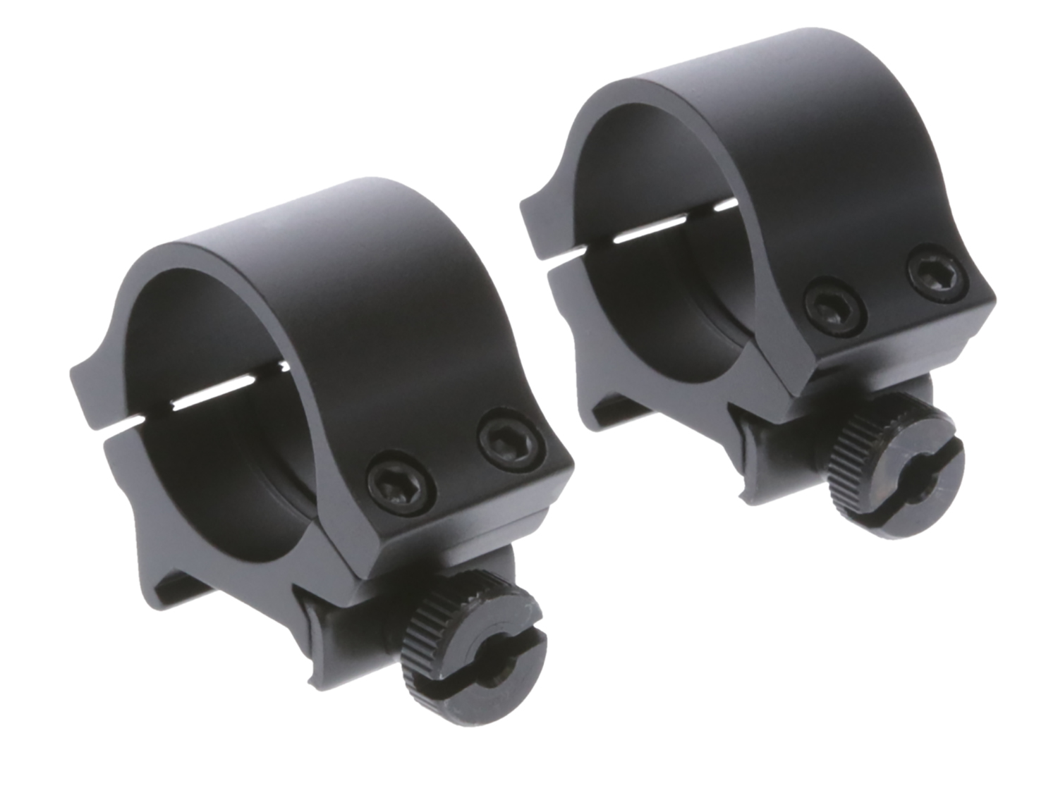 TruGlo Lightweight Scope Rings 1" Medium Matte Black