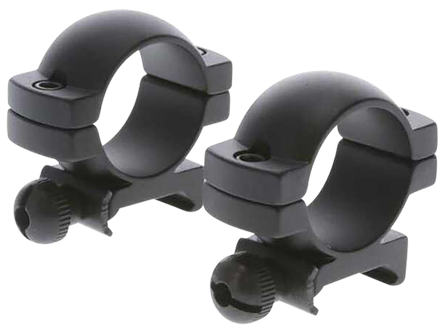 TruGlo Lightweight 1" Scope Rings - Matte Black