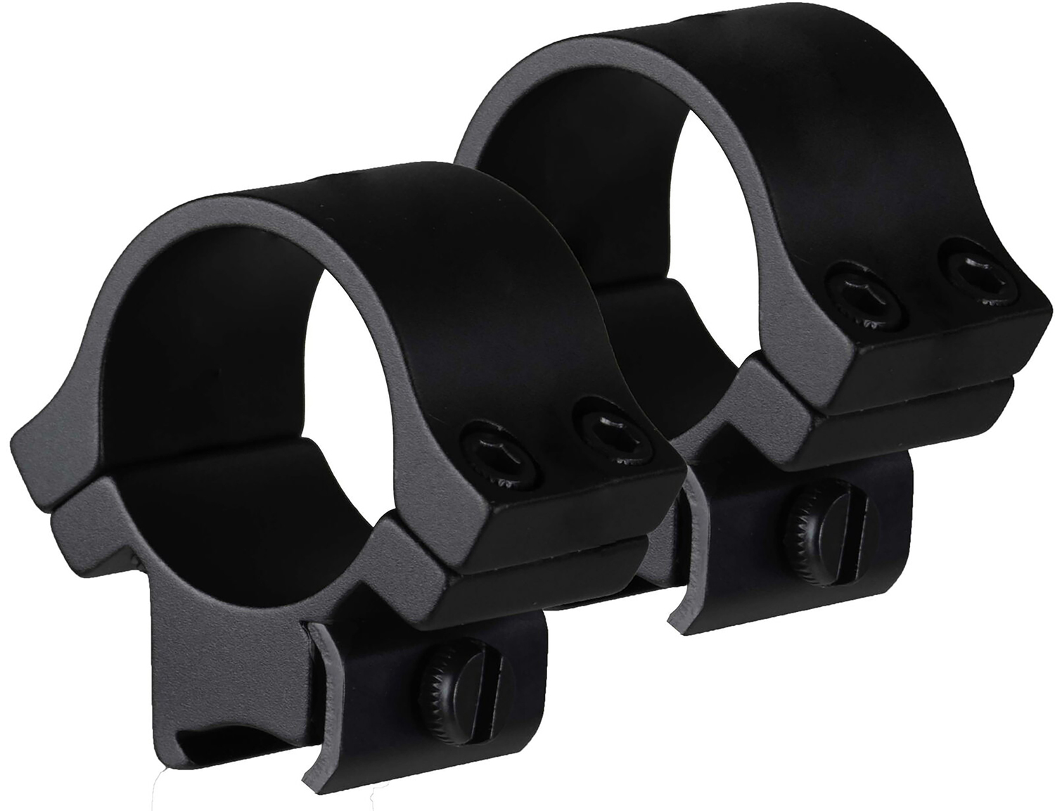 TruGlo Lightweight 1" Medium Scope Rings - Matte Black