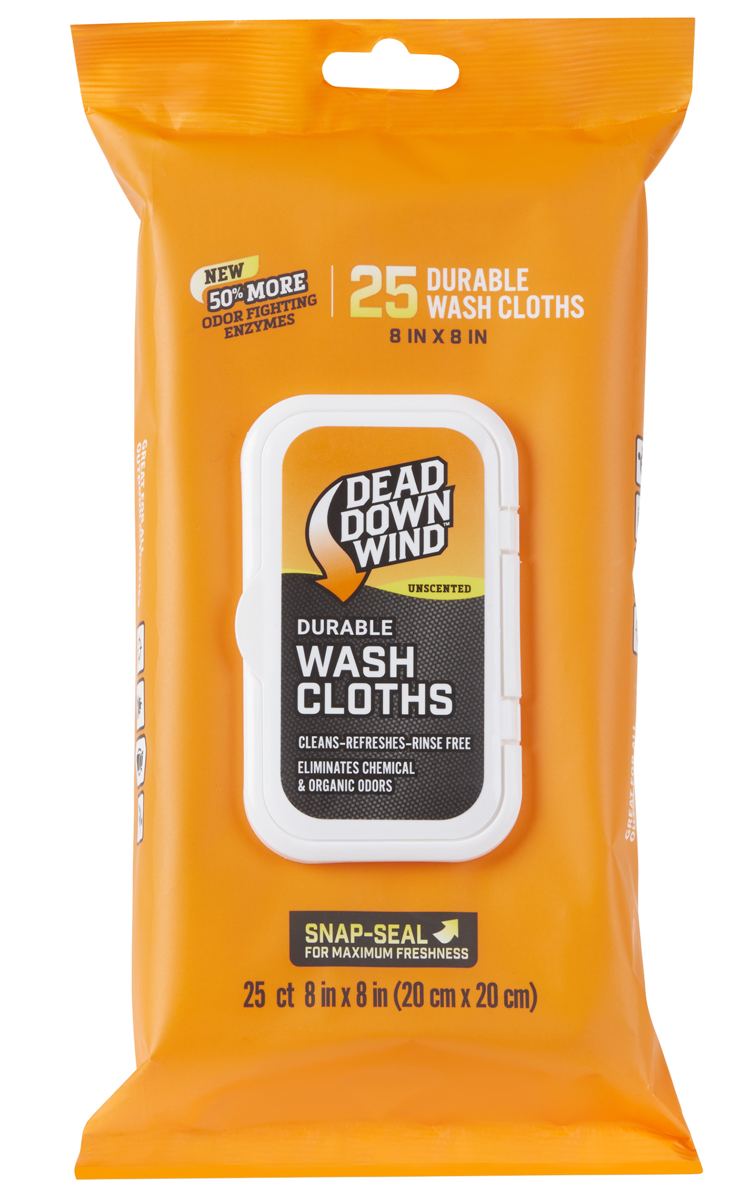 Dead Down Wind Unscented Wash Cloths 25 Count