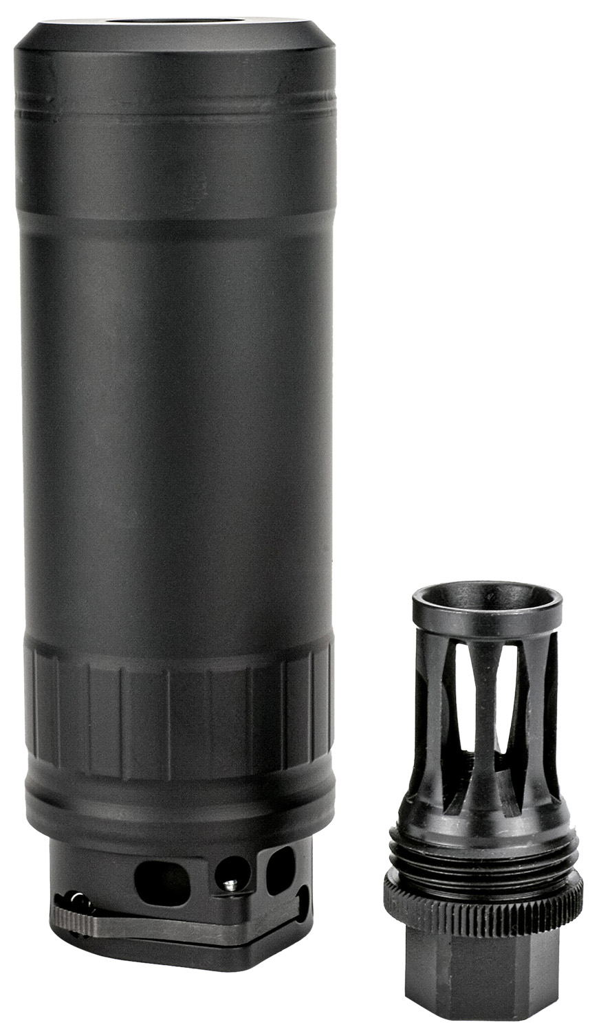 Kgm Suppressors RS-R556A1-QD-BLK R556A1 6mm/5.56 NATO Black Nickel Alloy/Stainless Steel 1/2"x28