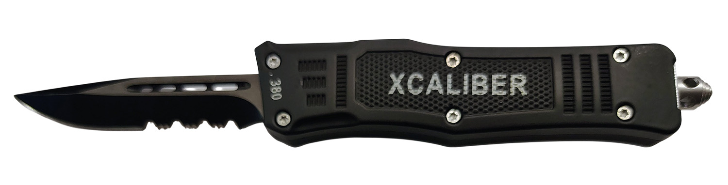 Xcaliber 380 ACP 2.75" OTF Knife with Serrated 440C SS Blade