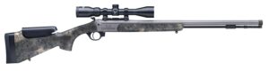 Traditions CR53846604537 NitroFire Pro 50 Cal 209 Primer Firestick 26" Tungsten Cerakote Fluted Threaded Barrel, Drilled & Tapped Steel Receiver, Adj Cheek Piece & LOP Desert Web Synthetic Stock, 3.5-