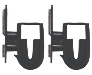 Rugged Gear Dual Lock Gun Holder - Black Metal
