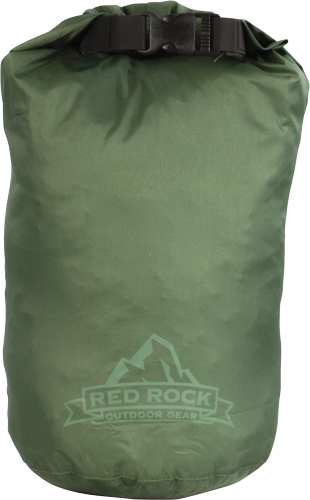 Red Rock 4L Waterproof Roll Top Dry Bag - OD Green