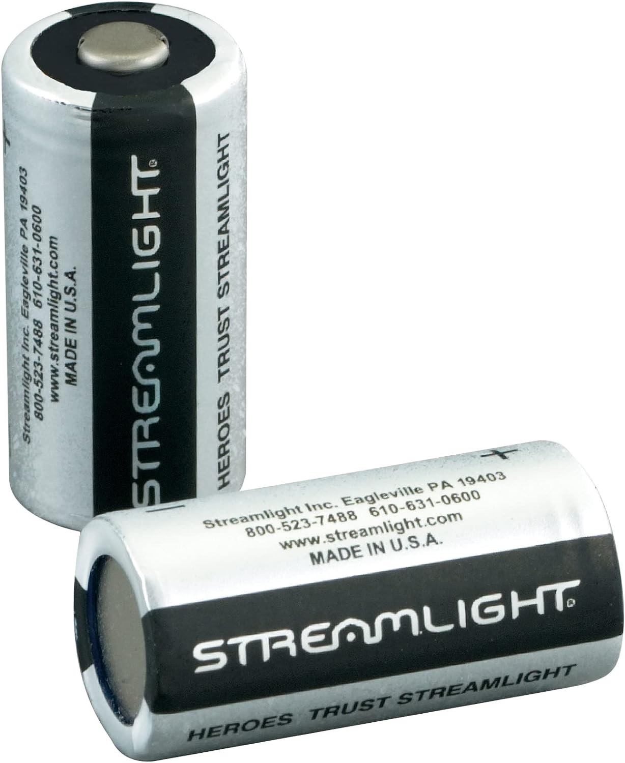 Streamlight 3V CR123A Lithium Batteries - 2 Pack