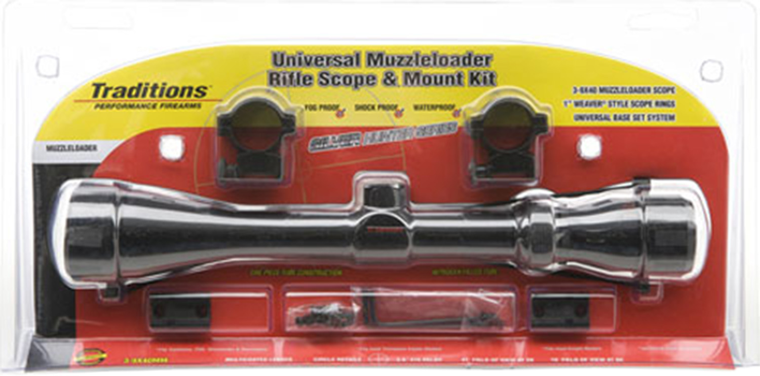 Traditions A1171 Muzzleloader Scope 3-9x40mm Duplex
