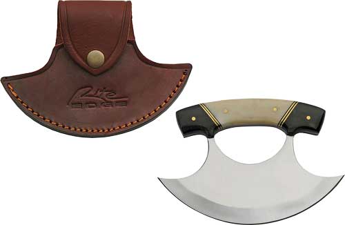 SZCO Rite Edge 6" Ulu Knife with Horn & Bone Handle