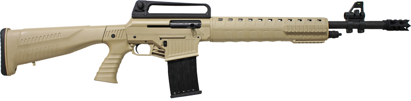 Iver Johnson Stryker 12 Gauge Semi-Auto Shotgun - Desert Tan