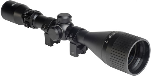 Hatsan Optima 3-12x50 AO Airgun Scope with Rings