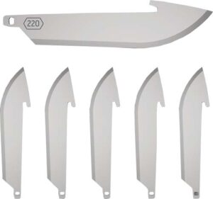 Outdoor Edge 2.2" Drop Point Blade Pack - 6 Stainless Steel Blades