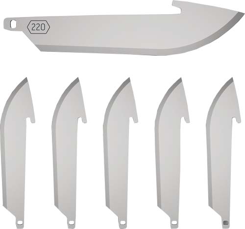 Outdoor Edge 2.2" Drop Point Blade Pack - 6 Stainless Steel Blades