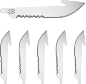 Outdoor Edge 3" Razor EDC Drop Point Blades - 6 Pack