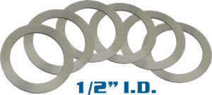YHM 1/2" Barrel Shim Set for 5.56mm Muzzle Brakes