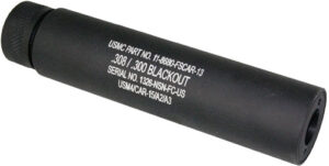 Guntec AR10 Slip Over Fake Suppressor - Matte Black