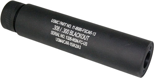 Guntec AR10 Slip Over Fake Suppressor - Matte Black