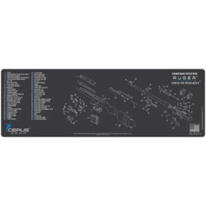 Ruger Mini 14 Ranch Schematic Rifle Mat - Charcoal Grey