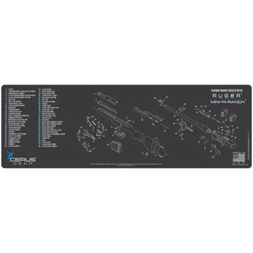 Ruger Mini 14 Ranch Schematic Rifle Mat - Charcoal Grey