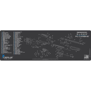 Ruger PC Carbine Schematic Rifle Mat - 12" x 36"