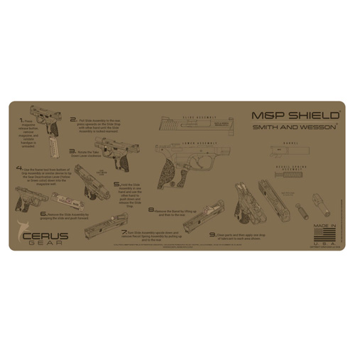 M&P Shield Instructional Promat Coyote Tan