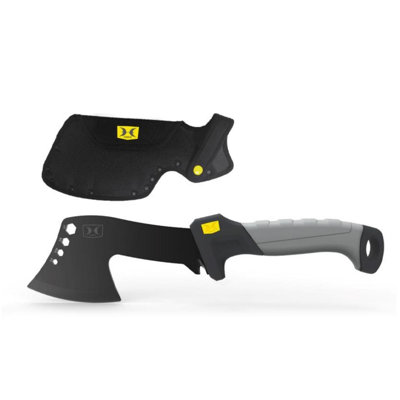 Hawk Hatchet 9.5" Black & Grey by GSM - Stainless Steel