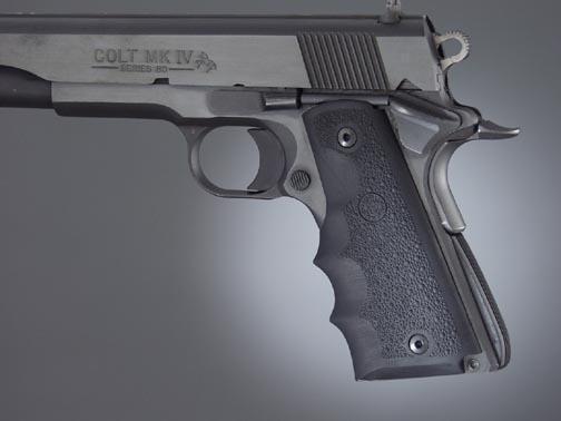 Hogue OverMolded Rubber Grips for Colt 1911