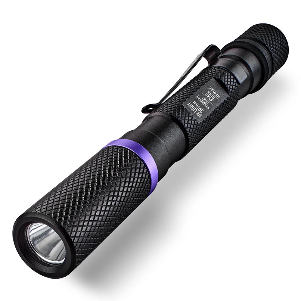 Police Security UV Flashlight 395NM Pen Light