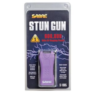 Sabre 600,000 Volt Mini Stun Gun with LED - Light Purple