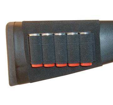 GrovTec Buttstock Cartridge Holder for Shotgun - Black