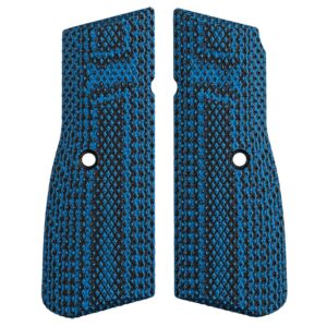 FN Hi-Power G10 Black/Blue Grips