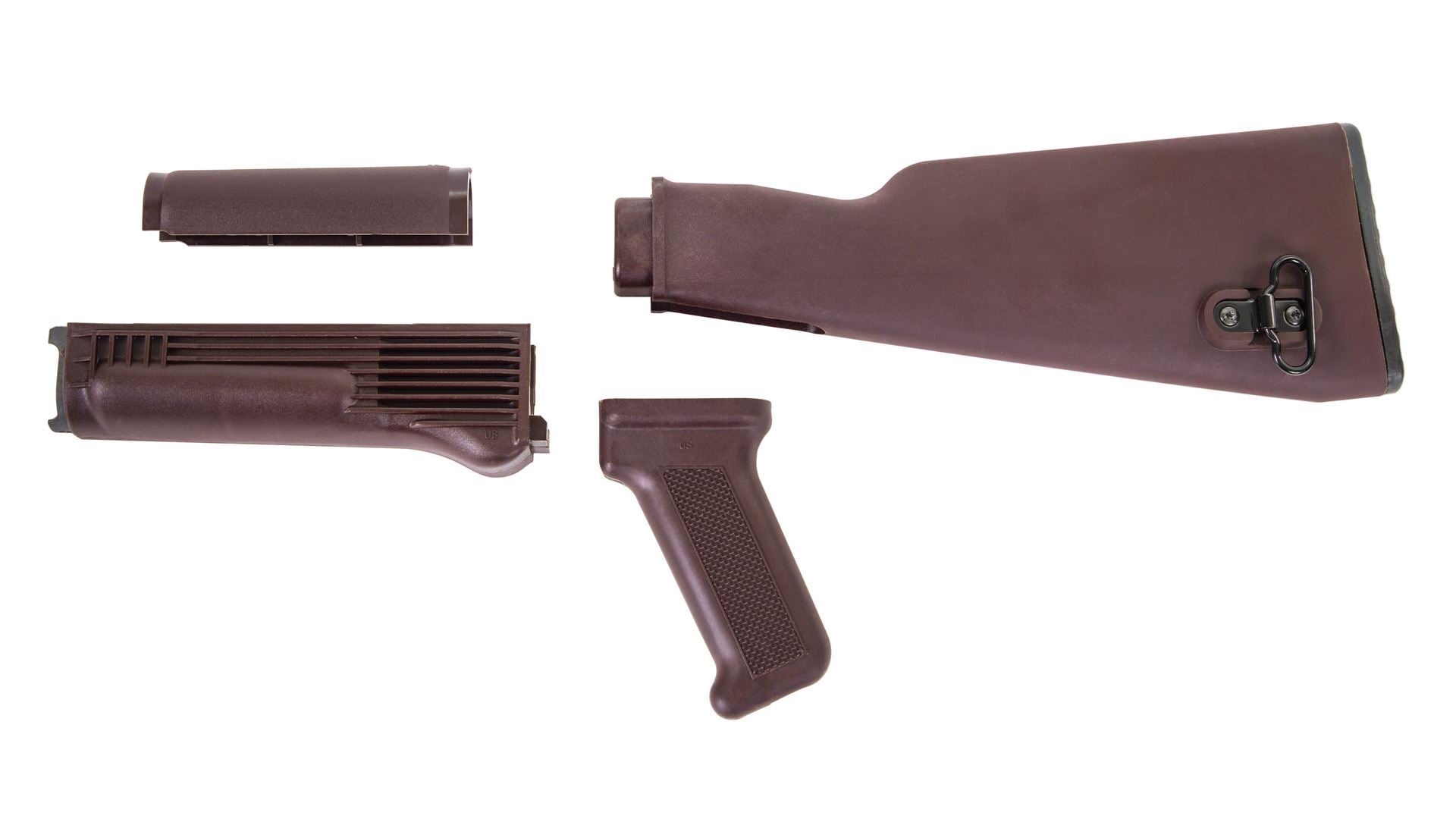 Arsenal Plum Polymer Stock Set for Milled Receivers