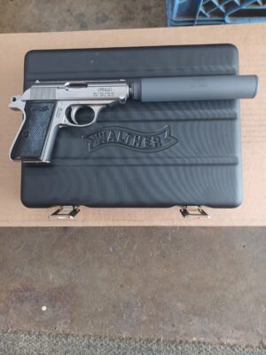 Walther PPK/S SD .32 ACP Pistol with Cheetah Suppressor