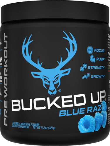 BUCKED UP PRE-WORKOUT BLUE RAZ - 30 SERVINGS
