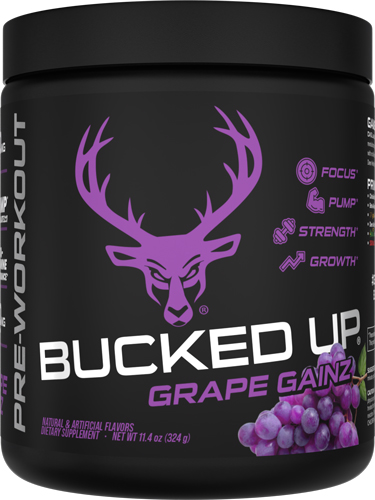 BUCKED UP PRE-WORKOUT GRAPE - GAINZ 30 SERVINGS