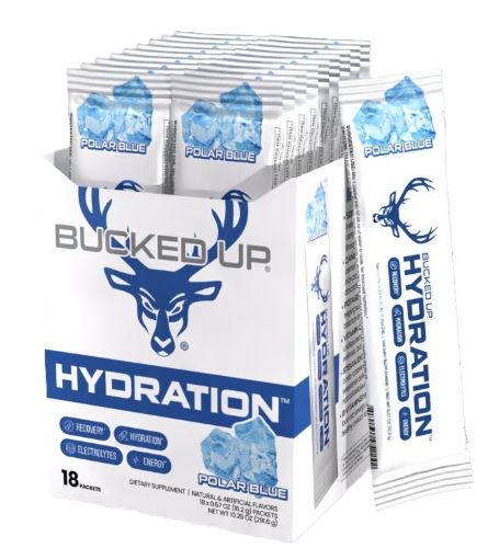 BUCKED UP HYDRATION 2.0 - POLAR BLUE 18 COUNT