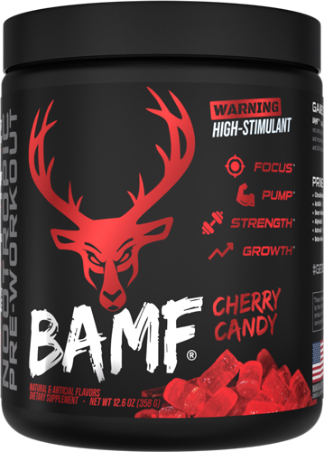 BUCKED UP PRE-WORKOUT BAMF - CHERRY HARD CANDY 30 SERVINGS