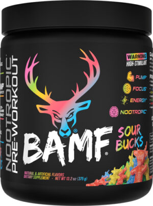 BUCKED UP PRE-WORKOUT BAMF - SOUR BUCKS 30 SERVINGS