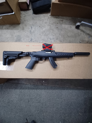 Ruger 10/22 SBR .22 Rifle with Sparrow 22 Suppressor