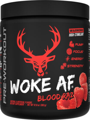 BUCKED UP PRE-WORKOUT WOKE AF - BLOOD RAZ 30 SERVINGS