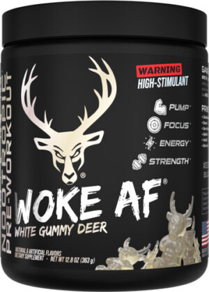 BUCKED UP PRE-WORKOUT WOKE AF - WHITE GUMMY DEER 30 SERVINGS