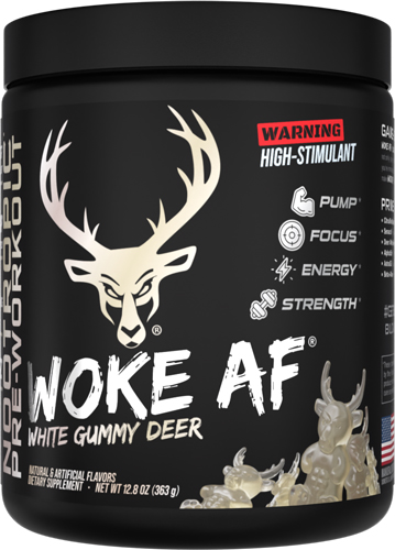BUCKED UP PRE-WORKOUT WOKE AF - WHITE GUMMY DEER 30 SERVINGS