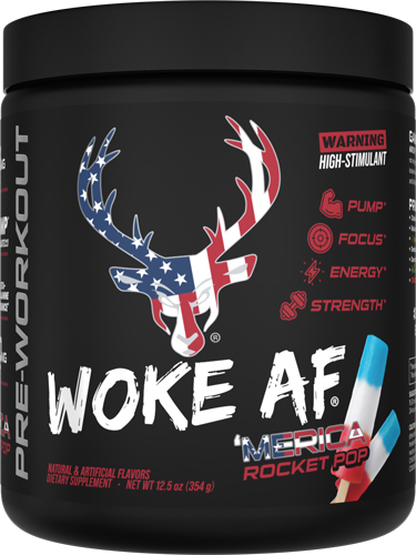 BUCKED UP PRE-WORKOUT WOKE AF - ROCKET POP 30 SERVINGS