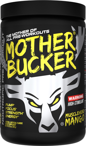 BUCKED UP PRE-WORKOUT MOTHER - BUCKER MUSCLEHEAD MANGO 20 SRV