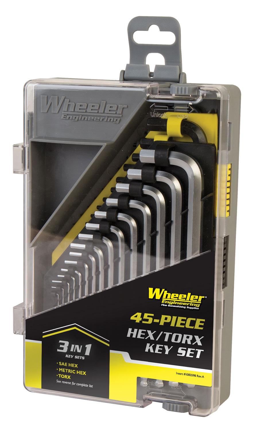Wheeler 45-Piece SAE/Metric Hex & Torx Key Set
