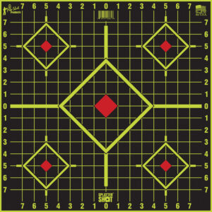 Pro-Shot 1775SI5PK SplatterShot Sight-In Self-Adhesive Paper Black/Green 17.75" 5-Diamond 5 Pack