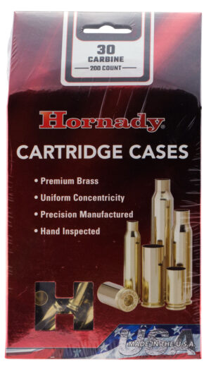 Hornady 8650 Unprimed Cases Cartridge 30 Carbine Rifle Brass