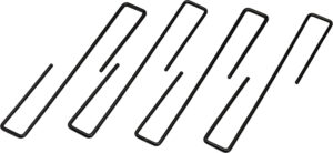 Hornady Universal Handgun Hangers 4 Pack - Black Steel