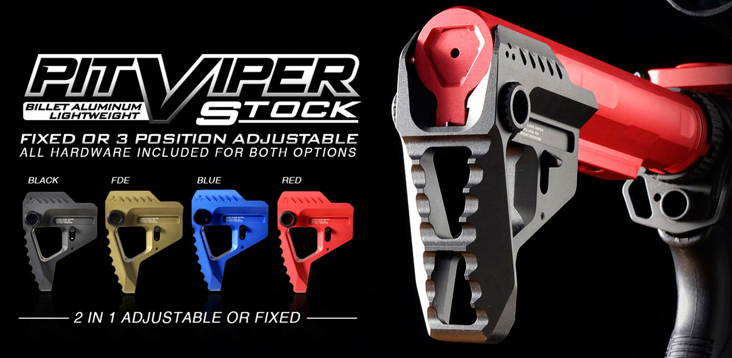 Strike VIPERPITFDE Pit Viper Stock Flat Dark Earth Aluminum AR Platforms