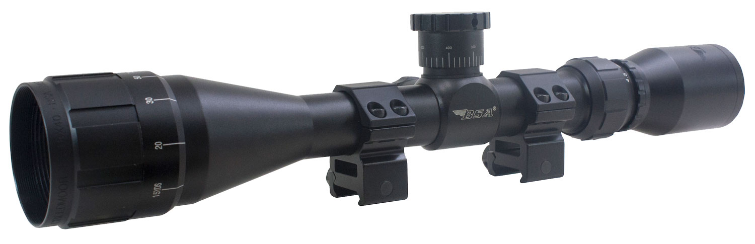 BSA Sweet 17 3-9x40mm AO Rifle Scope with Duplex Reticle